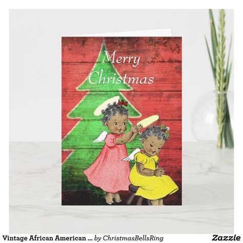 Vintage African American Christmas Card | Zazzle.com | African american christmas, African ...