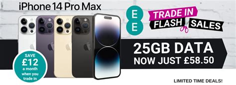 EE iPhone 14 Pro Max Deals - Trade In Offers Save £12 a month - Phones LTD