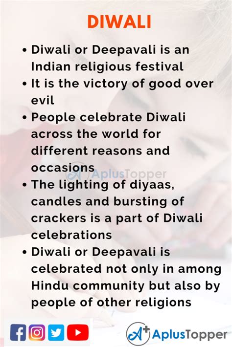 10 Lines on Diwali for Students and Children in English - A Plus Topper