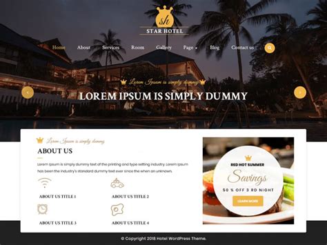 10 Best Free Hotel WordPress Themes | Digital Template Market