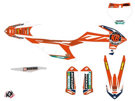 KTM 450 SXF Dirt Bike Replica KB26 2020 Graphic Kit - Kutvek Kit Graphik