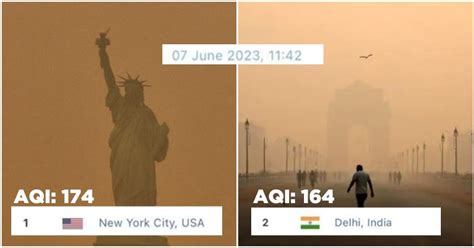 New Yorkers gasp as New York City air pollution reaches alarming levels, surpassing New Delhi ...