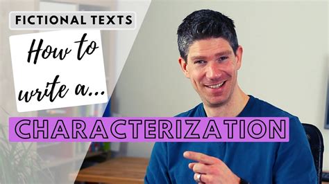 How to write a characterization - fictional text analysis - 3 steps - YouTube