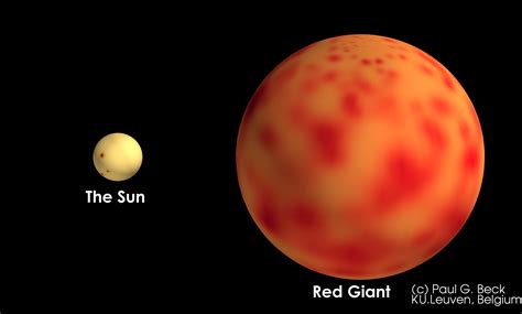 Red Giant Compared To Our Sun