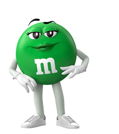 Ms. Green is a spokescandy for multiple M&M's flavors. She is an anthropomorphic M&M created ...