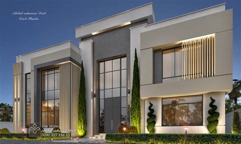 luxury modern style villa on Behance | Modern house facades, Modern ...