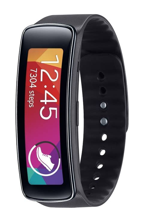 Samsung Gear Fit Fitness Watch with Heart Rate Monitor - Black (Renewed) | Pulsera de ejercicio ...