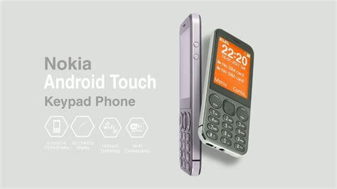 Nokia Android Touch Keypad Phone 4G JioSim,Wifi,Hotspot,WhatsApp,YouTube,2900mah battery Support ...
