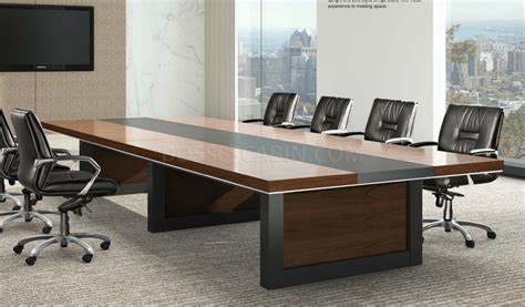 Lexon 12 Feet Boardroom Table In Walnut Veneer: Boss'sCabin