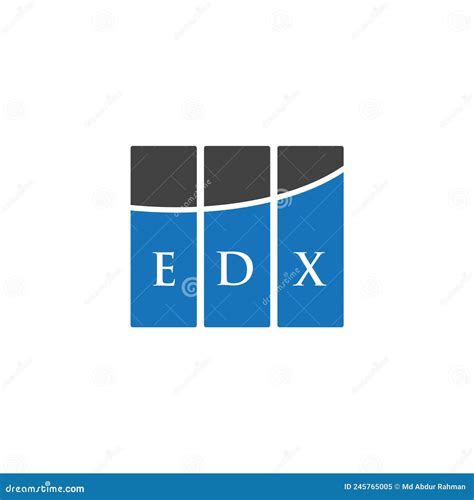 EDX Letter Logo Design on WHITE Background. EDX Creative Initials Letter Logo Concept. EDX ...