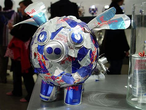 Amazing Red Bull Can Art - XciteFun.net