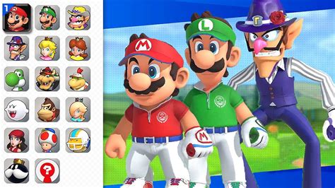 Mario Golf: Super Rush - All Characters - YouTube