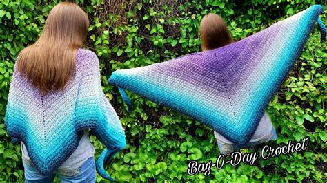 Easy to Crochet Shawl for Summer | The Butterfly Effect | Bag O Day Crochet Tutorial #604 - YouTube