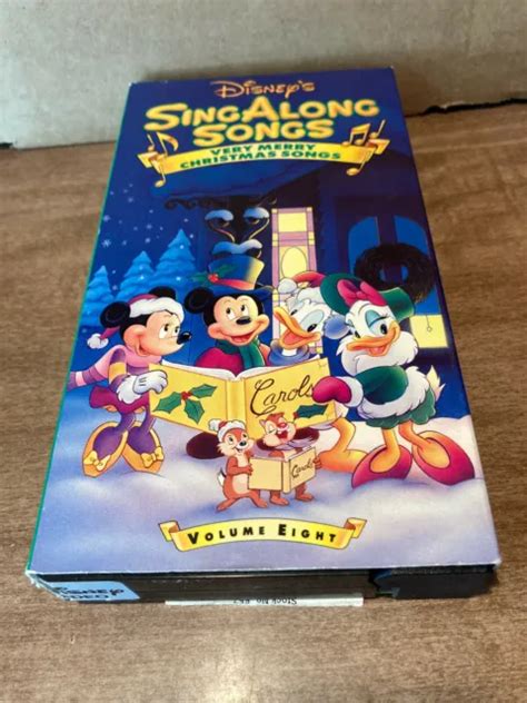 DISNEY'S SINGALONG SONGS Very Merry Christmas Songs VHS Video Used Vol ...