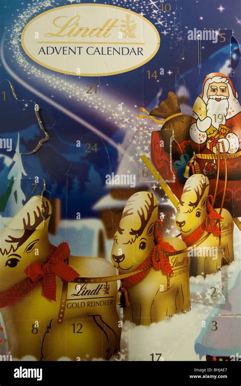 Lindt chocolate Advent Calendar Stock Photo - Alamy