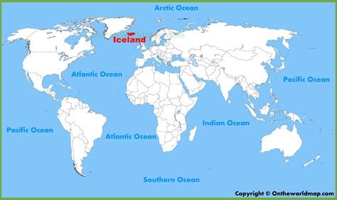 Iceland location on the World Map