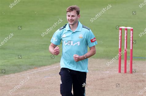 Gus Atkinson Surrey Celebrates Taking Wicket Editorial Stock Photo ...