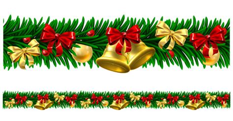 Christmas wreath border vector free download