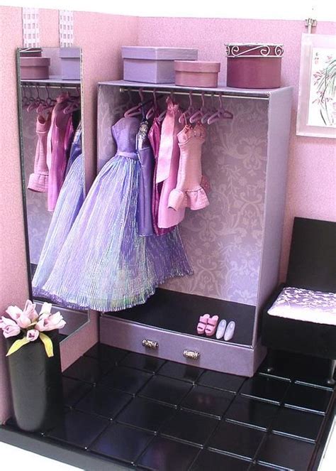 1:6 scale barbie closet | Diy doll closet, Diy barbie furniture, Diy barbie house