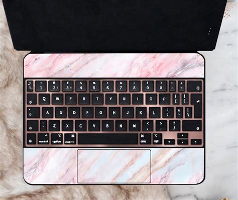 Keyboard Pink Marble Skin Ipad 11 Gen 1/2/3 Magic - Etsy