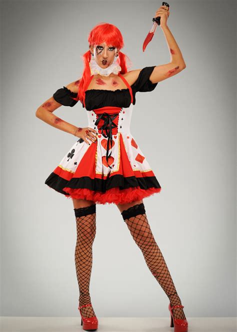 Womens Halloween Wonderland Playing Card Queen Costume [83409-HA ...