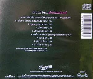 Album | Blackbox | Dreamland | Deconstruction Records | 2221 | | 1990