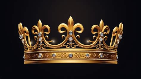 Premium AI Image | Gold crown Vector illustration