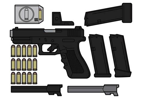 Glock Vector - Download Free Vector Art, Stock Graphics & Images