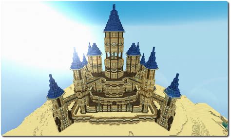 Large Desert Sand Castle - Sanacraft Minecraft Map