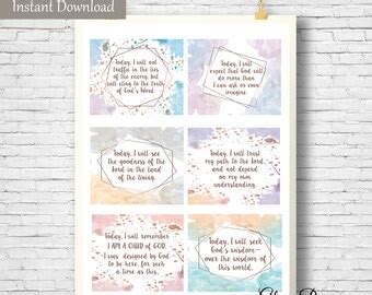 Prayer Cards Scripture Cards Bible Verse Card Set | Etsy