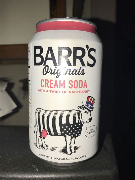 Barr's originals cream soda with a twist of raspberry | Lựu