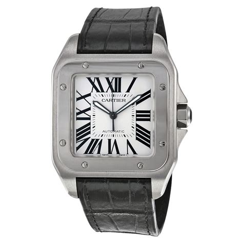 Cartier Santos 100 Steel Automatic Large Men's Watch W20073X8 - Santos ...