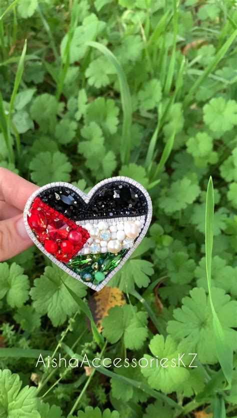 Handmade Palestine Flag Brooch Gift Palestine Map Broach Crystal Beaded ...