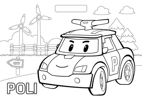 Robocar Poli 25 Coloring Page - Free Printable Coloring Pages for Kids