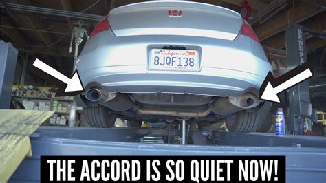 THE ACCORD V6 GOES BACK TO STOCK EXHAUST! | 2008 Honda Accord V6 Coupe Build @abc.garage - YouTube