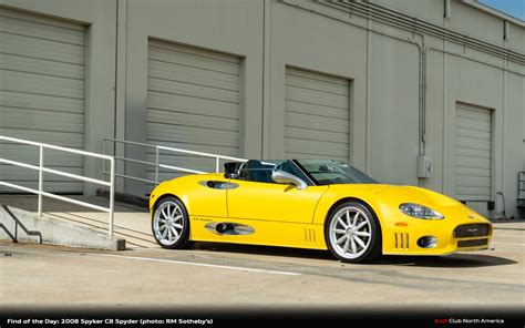 Find of the Day: 2008 Spyker C8 Spyder - Audi Club North America