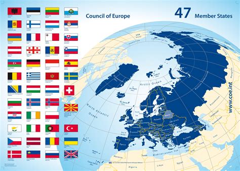 Map - Member States of the Council of Europe 47(Members) : r/europe