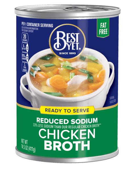 Low Sodium Chicken Broth - Best Yet Brand