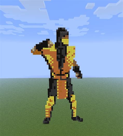 Scorpion MK 1 Sprite Pixelized - Pixel Art Minecraft Map