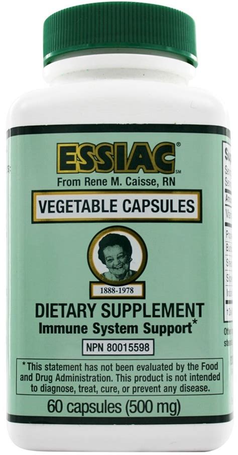 Essiac Herbal 500 mg, 60 Vegetarian Capsules | PipingRock Health Products