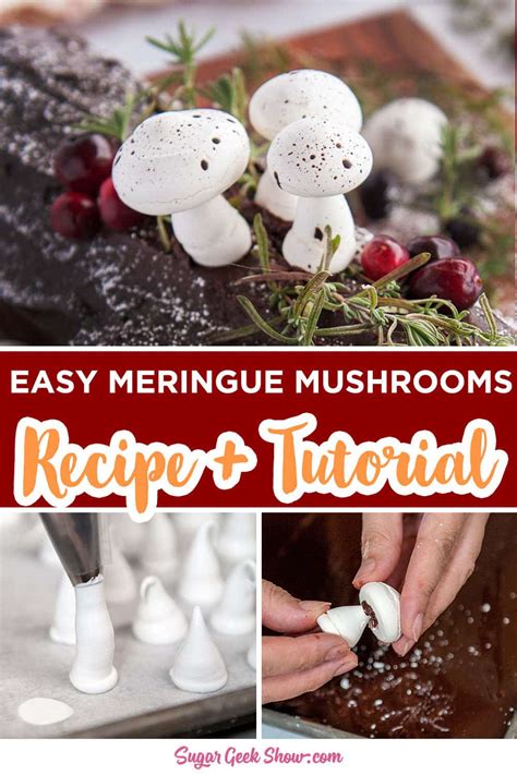 Easy Meringue Mushrooms Recipe + Tutorial – Sugar Geek Show