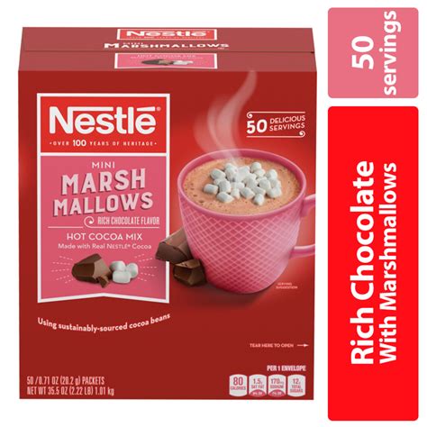 Nestle Hot Cocoa Mix, Rich Chocolate with Mini Marshmallows, Single ...