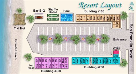 Resort Map | Gulf Beach Motel Resort | Florida