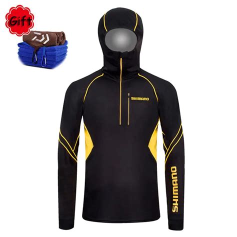 Fishing Clothing Quick Dry Fishing Clothes Long Sleeve Sunproof Hooded Clothes for Outdoor ...