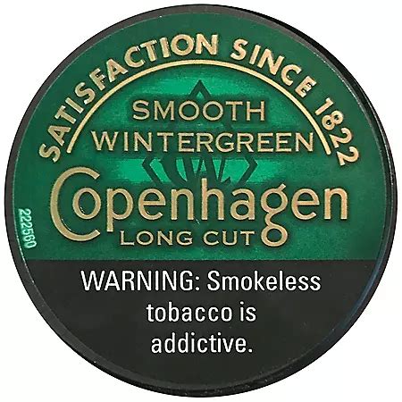 Copenhagen Long Cut Smooth Wintergreen (1.2 oz. can, 5 ct.) - Sam's Club