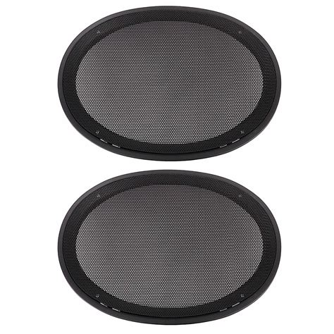 USD$14.44 2PCS SPEAKER GRILL COVER 6"x9" Oval ABS Plastic Loudspeaker Car Audio Tweeters Mesh ...