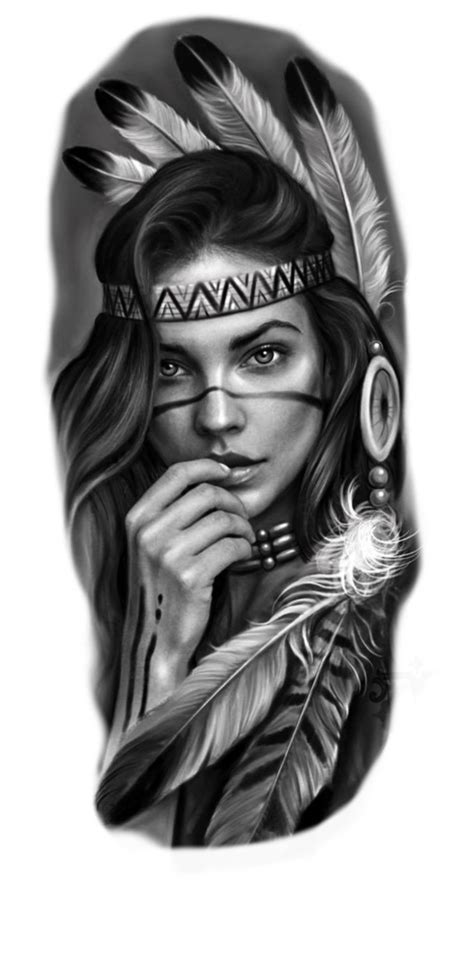 Indian Women Tattoo, Indian Girl Tattoos, Indian Feather Tattoos, Indian Tattoo Design, Indian ...