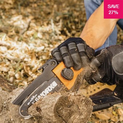 27% off on WORX 20V One-Handed Chainsaw | OneDayOnly