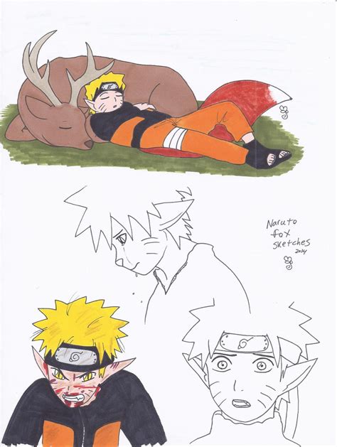 Naruto Fox Sketches 2 by swirlheart on DeviantArt