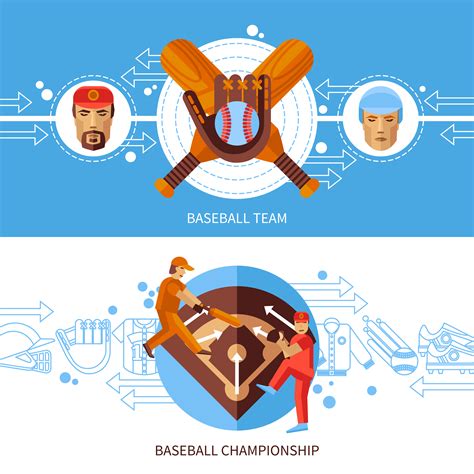 Baseball Banners Set 472459 Vector Art at Vecteezy